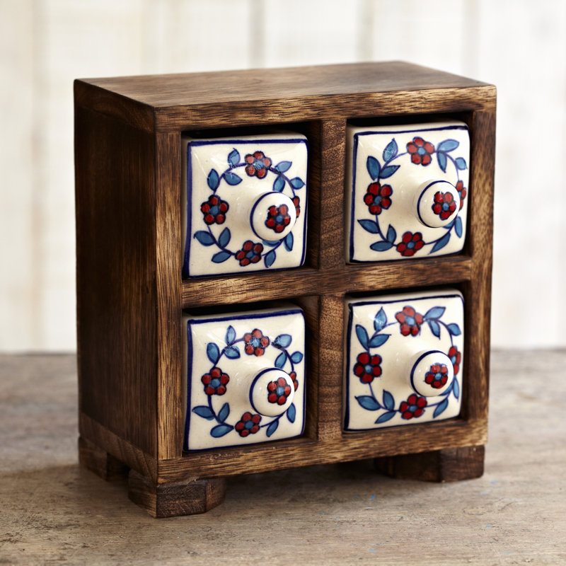 World Menagerie Fair Trade 4 Ceramic Drawer Jewelry Box & Reviews